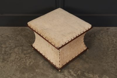 Regency Mahogany Box Ottoman - Image 2