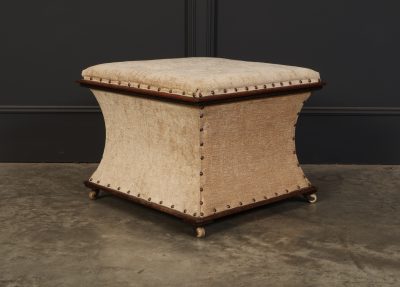 Regency Mahogany Box Ottoman - Image 3