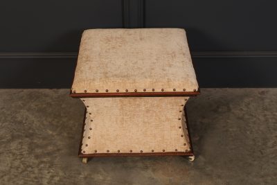 Regency Mahogany Box Ottoman - Image 4