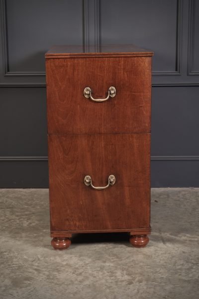 Regency Mahogany Military Campaign Chest - Image 13