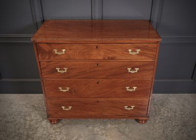 Regency Mahogany Military Campaign Chest - Image 5