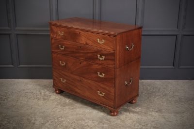 Regency Mahogany Military Campaign Chest - Image 7