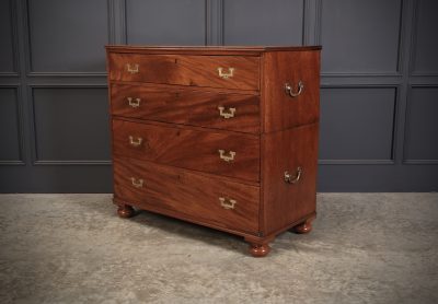 Regency Mahogany Military Campaign Chest - Image 8