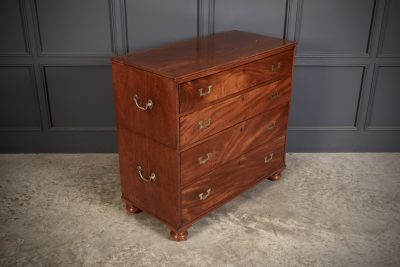 Regency Mahogany Military Campaign Chest - Image 2