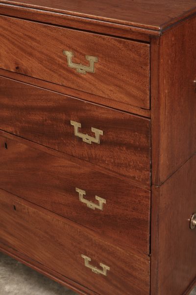 Regency Mahogany Military Campaign Chest - Image 9