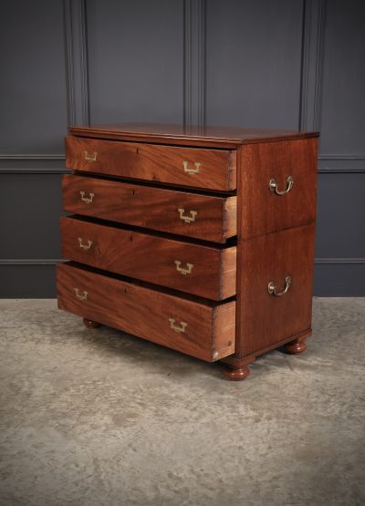 Regency Mahogany Military Campaign Chest - Image 10