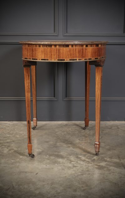 Exceptional Quality Rosewood & Coromandel Kidney Shaped Writing Table - Image 12