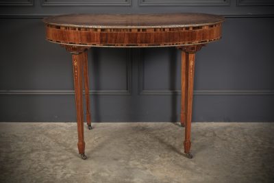 Exceptional Quality Rosewood & Coromandel Kidney Shaped Writing Table - Image 14