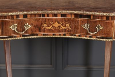 Exceptional Quality Rosewood & Coromandel Kidney Shaped Writing Table - Image 18