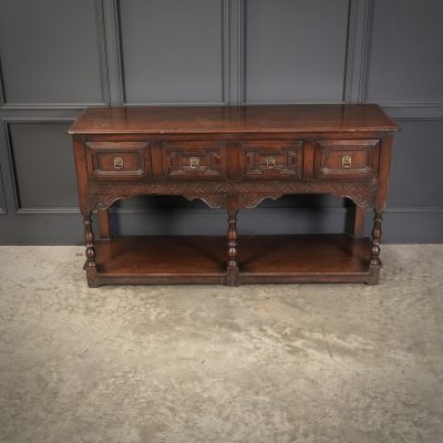 Rustic Oak Dresser Sideboard - Image 4