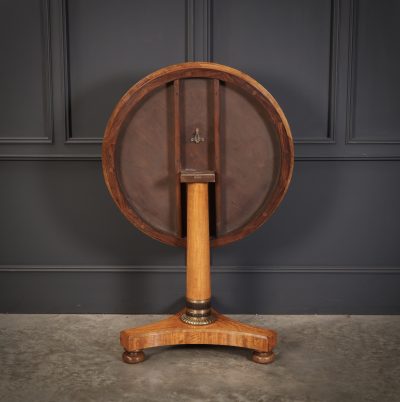 Satinwood & Walnut Round Occasional Table - Image 8