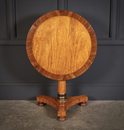 Satinwood & Walnut Round Occasional Table - Image 2