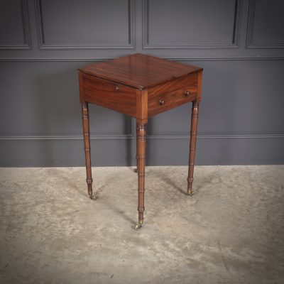 Small Regency Mahogany Writing Table - Image 2