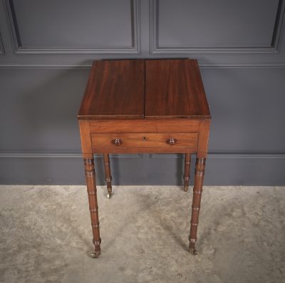 Small Regency Mahogany Writing Table - Image 3