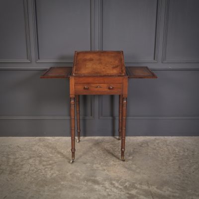Small Regency Mahogany Writing Table - Image 13