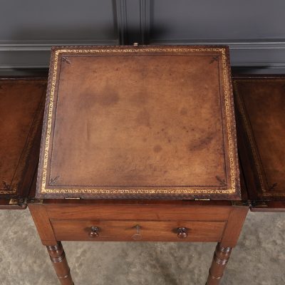 Small Regency Mahogany Writing Table - Image 14