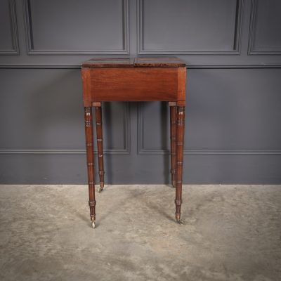 Small Regency Mahogany Writing Table - Image 8