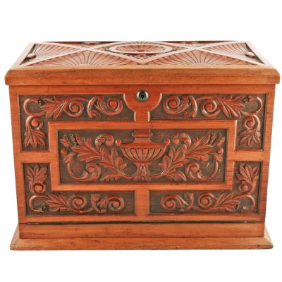 19th Century Victorian Walnut Stationery Box - Image 2