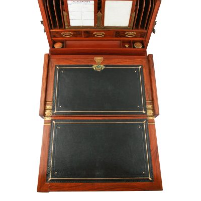 19th Century Victorian Walnut Stationery Box - Image 6