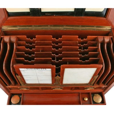 19th Century Victorian Walnut Stationery Box - Image 8