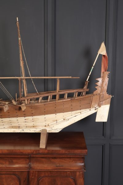 Large Model of Teak Dhow Boat - Image 8