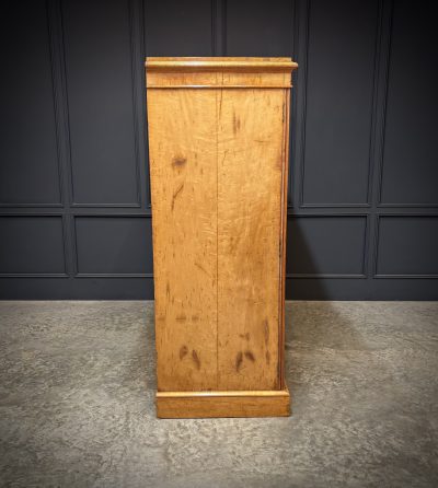 Low Victorian Birds Eye Maple Compactum Wardrobe - Image 5
