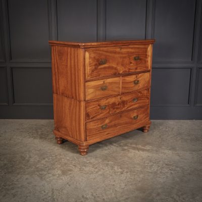 Victorian Camphor Wood Military Campaign Secretaire Chest - Image 3