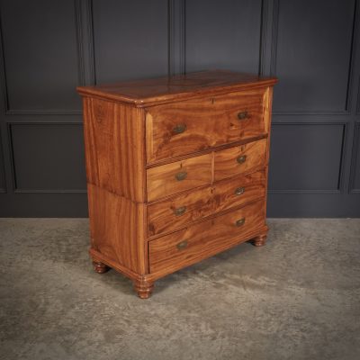 Victorian Camphor Wood Military Campaign Secretaire Chest - Image 2