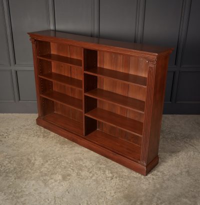 Victorian Oak Open Bookcase - Image 8