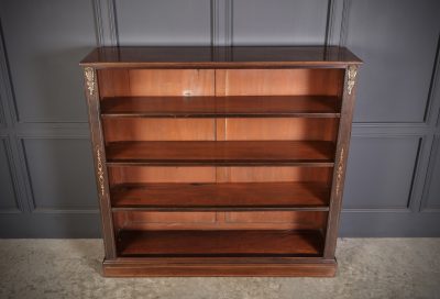 Victorian Walnut Open Bookcase - Image 2