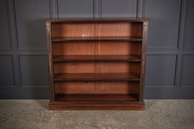 Victorian Walnut Open Bookcase - Image 3