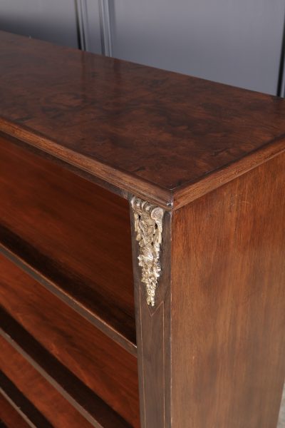 Victorian Walnut Open Bookcase - Image 5