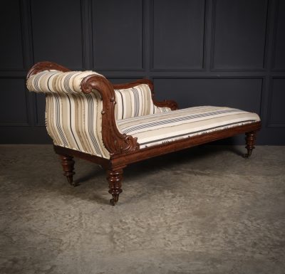 William IV Rosewood Chaise Longue - Image 2