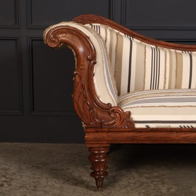 William IV Rosewood Chaise Longue - Image 5