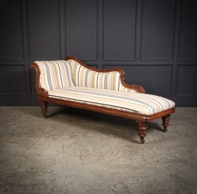 William IV Rosewood Chaise Longue - Image 9