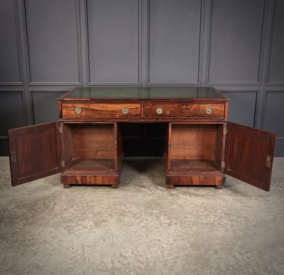 Rare William IV Rosewood Partners Desk - Image 13