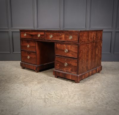 Rare William IV Rosewood Partners Desk - Image 8