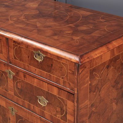 William & Mary Oyster Veneered Chest of Drawers - Image 10