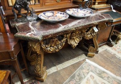 William Kent Style Giltwood Side Table - Image 3