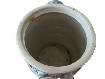 Large Antique 18th Century Westerwald Storage Jar Decorated with Bird and Deer - Image 14