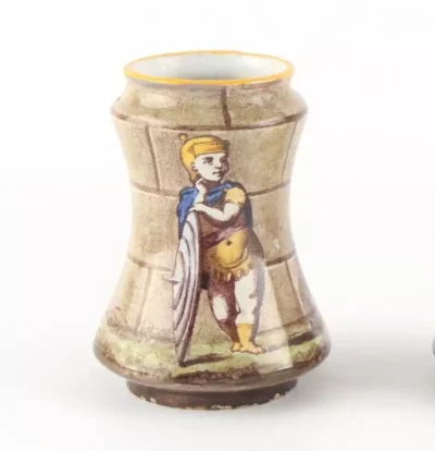 Auguste Jean (1829-1896) Pair of Antique French Faience Earthenware Vases - Image 2