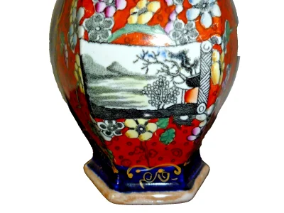Antique Mason's Patent Ironstone Chinese Style Vase Circa 1830's - Image 2