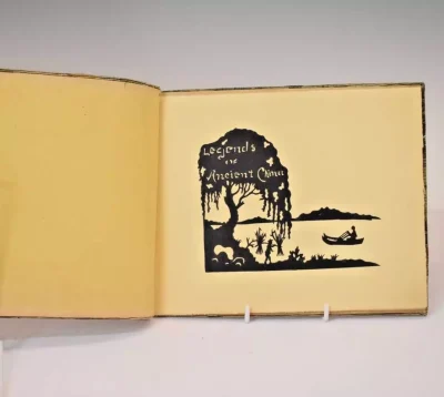 Book of Chinese Silhouettes: Legends of Ancient China Rare and Collectable c1930 - Image 4