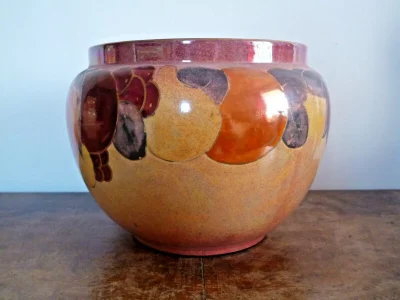 Art Deco Crown Ducal Lustreware Jardiniere - Image 3
