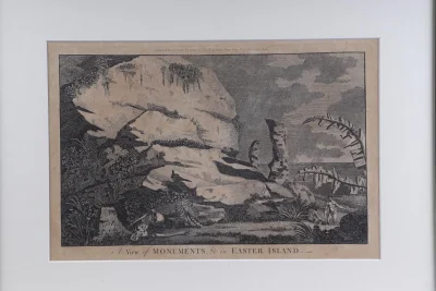 Rare Easter Island Moai Antique Print from Captain Cook's Voyage, Hodges c 1784 - Image 4