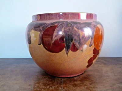 Art Deco Crown Ducal Lustreware Jardiniere - Image 4