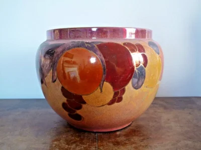 Art Deco Crown Ducal Lustreware Jardiniere - Image 5