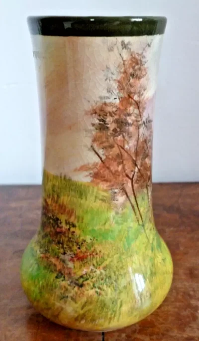 Vintage Royal Doulton Game Birds Black Grouse Vase c 1937 - Image 5