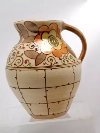 Charlotte Rhead Bursley Ware Art Deco Jug and Bowl - Image 6