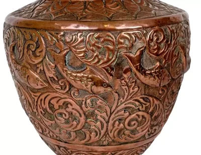 Large Antique Persian Qajar Dynasty Copper Water Carrier Jug - Image 5